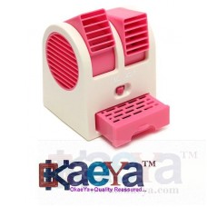 OkaeYa-Mini Fan & Portable Dual Bladeless Small Air Conditioner Water Air Cooler Powered By Usb & Battery Use Of Car/Home/Office (multicolor)
